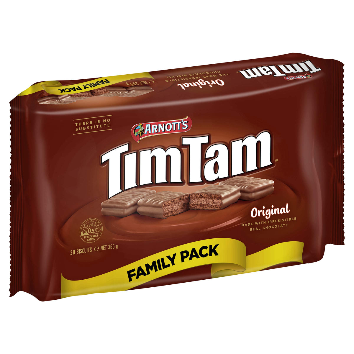 Arnott's Tim Tam Original Value Pack front view for tea time snacking