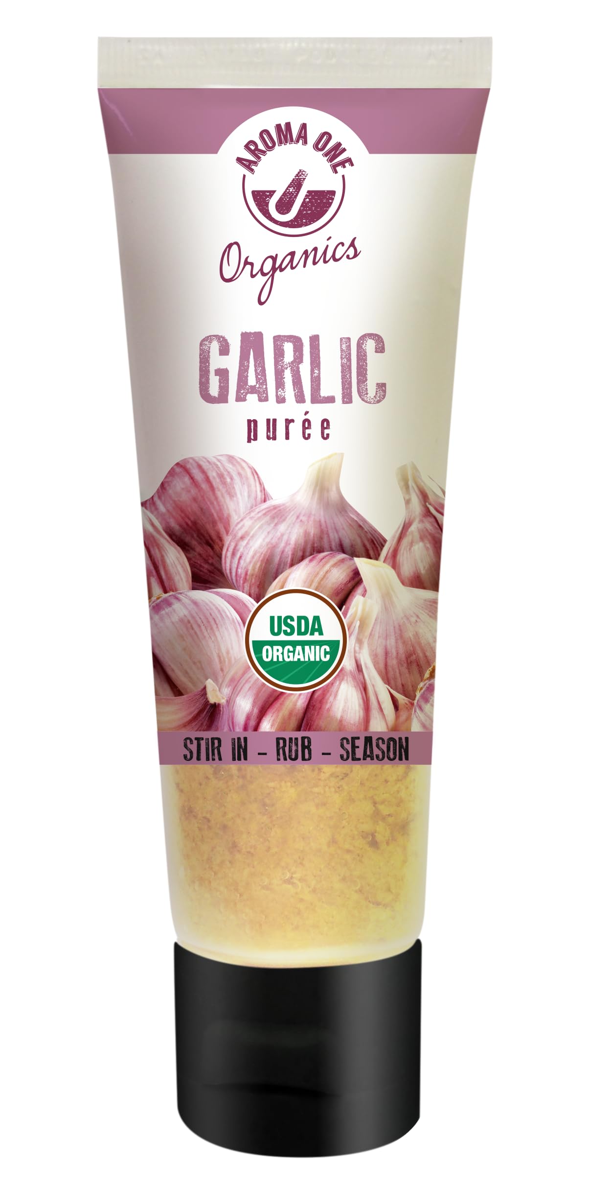 Aroma One Garlic Puree Tube Pour for a quick garlicky flavor boost in meals.