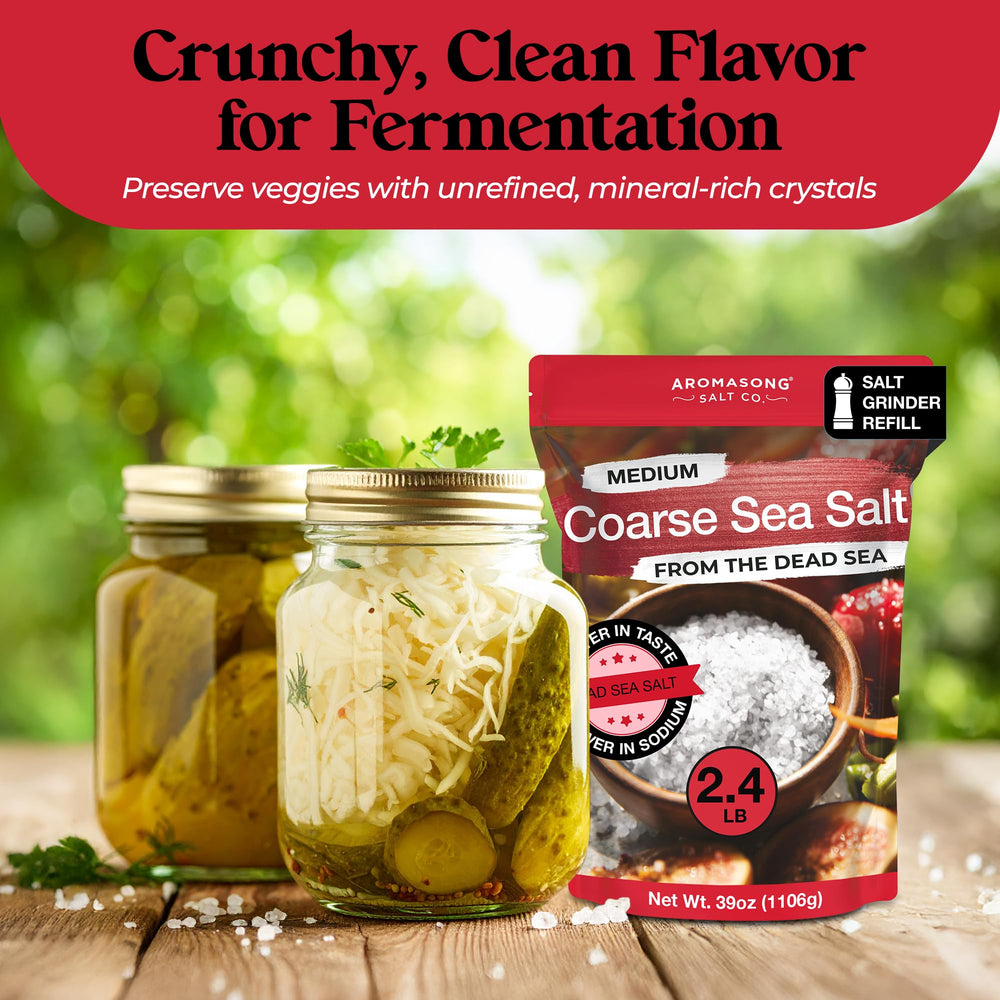 Aromasong cooking and baking sea salt coarse-grain ideal for recipes.