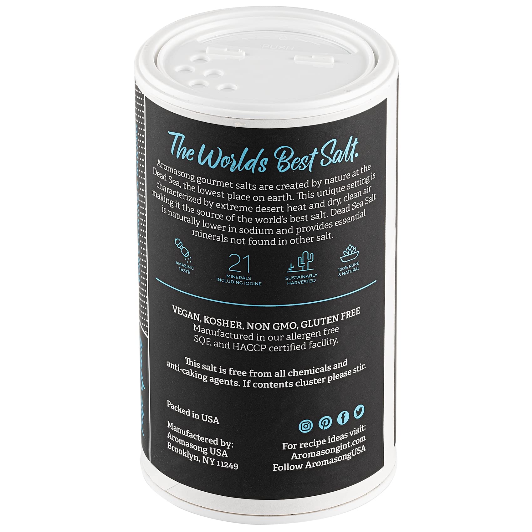 Aromasong daily cooking low-sodium salt enhances meals.