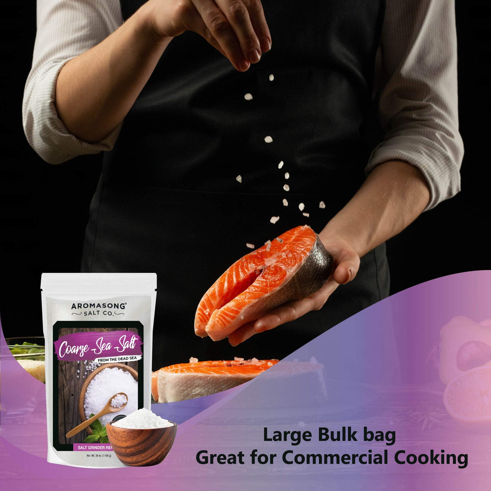 Aromasong kitchen scene with salt for quick recipe prep.