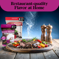 Aromasong sun dried sea salt crystals for natural seasoning