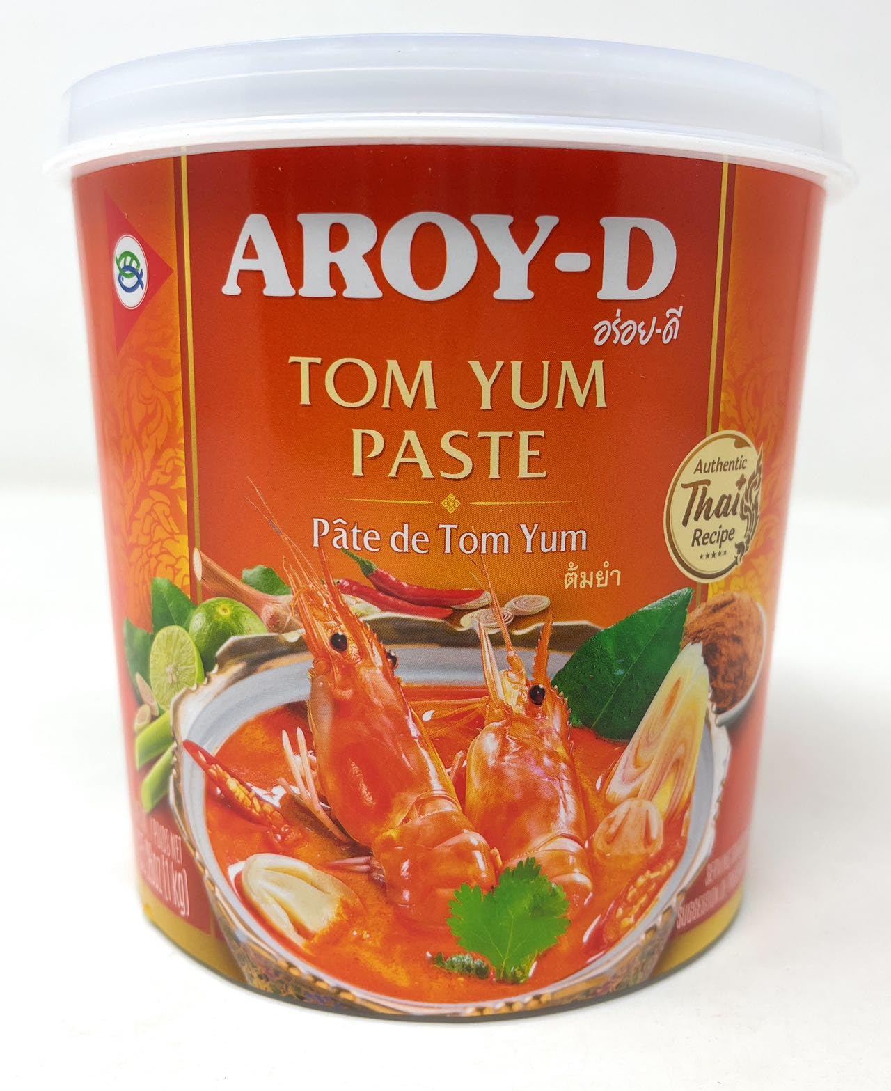 Aroy-D Tom Yum Paste 1000G packaging close-up for easy Thai cooking