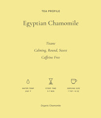 Art of Tea brewing guide for an 8 oz cup.
