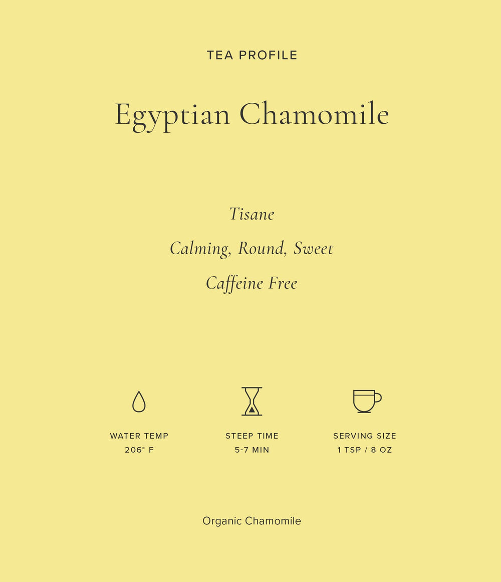Art of Tea brewed chamomile cup ready for unwinding