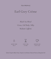 Art of Tea Earl Grey Creme citrus aroma steam signals an inviting afternoon ritual