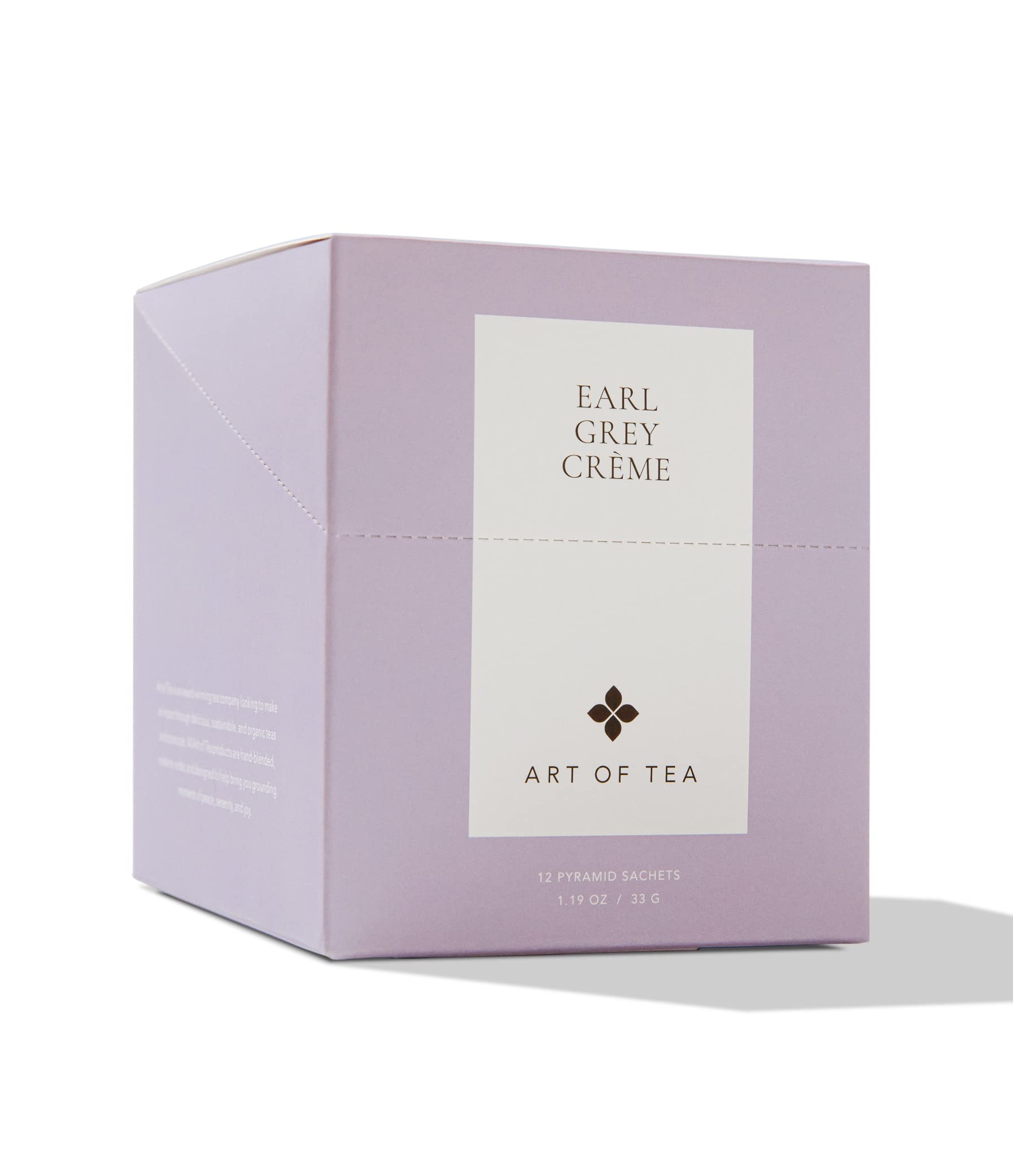 Art of Tea Earl Grey Crème sampler box front for gifting and display