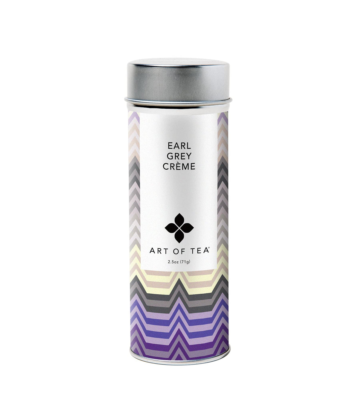 Art of Tea Organic Earl Grey Creme tea tin reveals a refined aroma and premium leaves