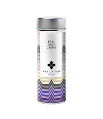 Art of Tea Organic Earl Grey Creme tea tin reveals a refined aroma and premium leaves