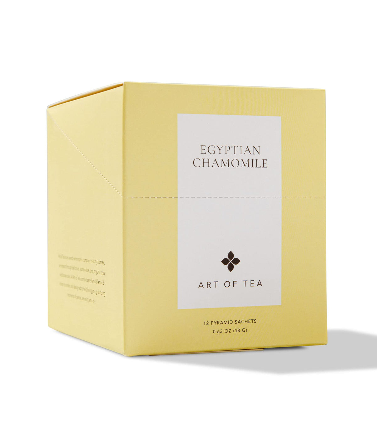 Art of Tea Egyptian Chamomile tea bags in a box, perfect for relaxing evenings.