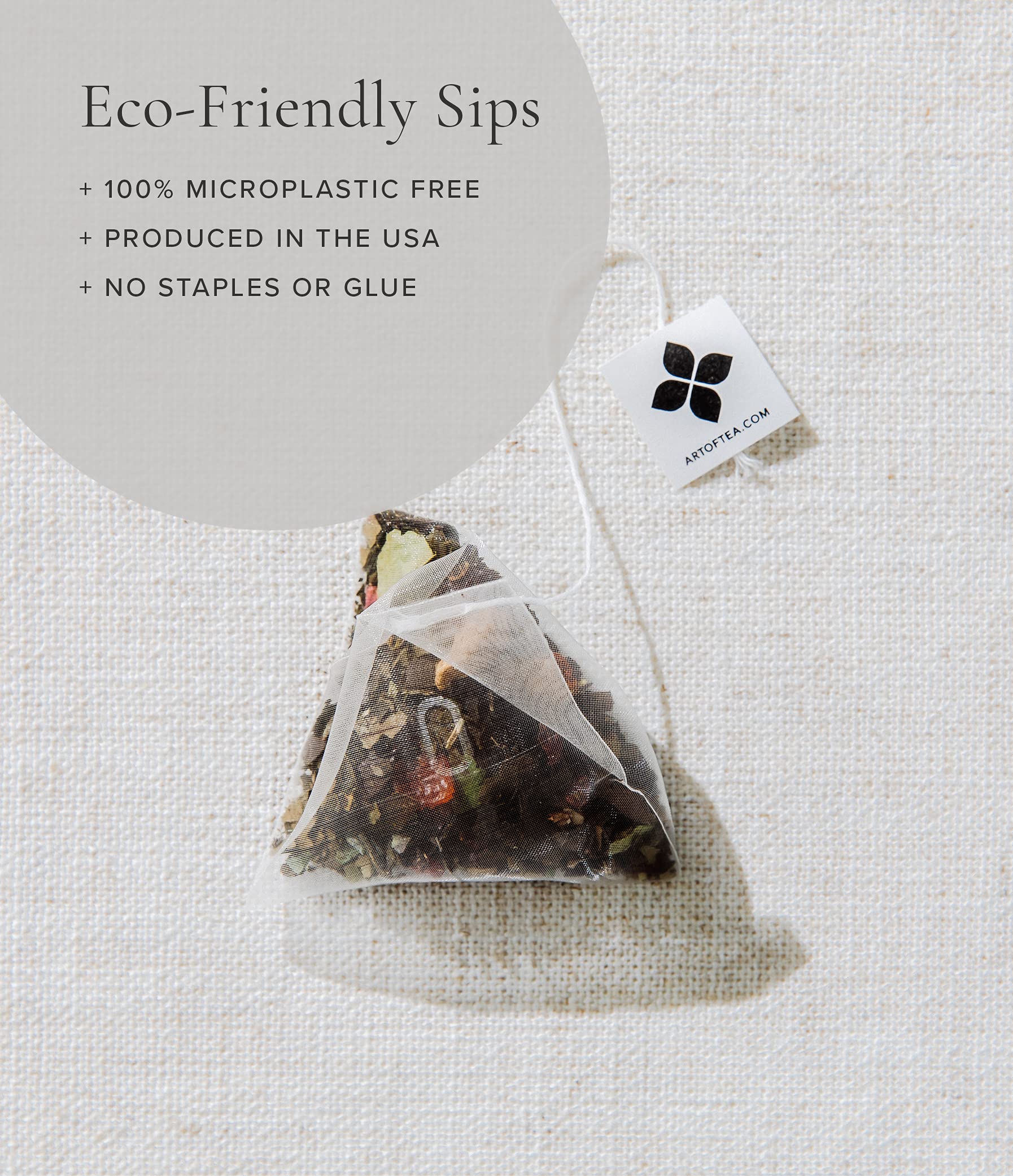 Art of Tea French Lemon Ginger sachet adds lively citrus notes