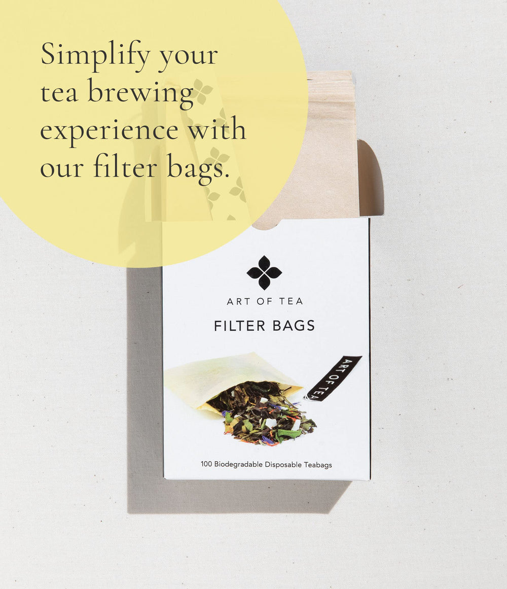 Art of Tea home brewing with organic chamomile for comfort