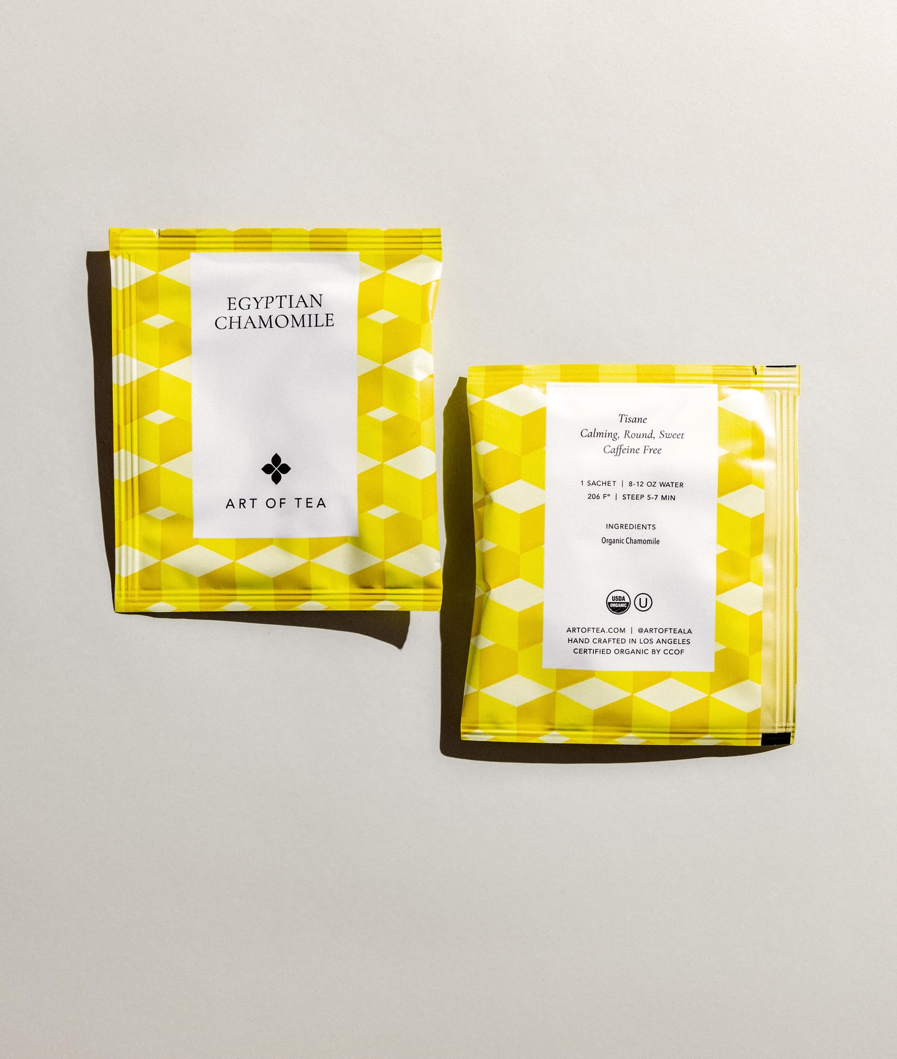Art of Tea organic chamomile flowers showcase calming aroma
