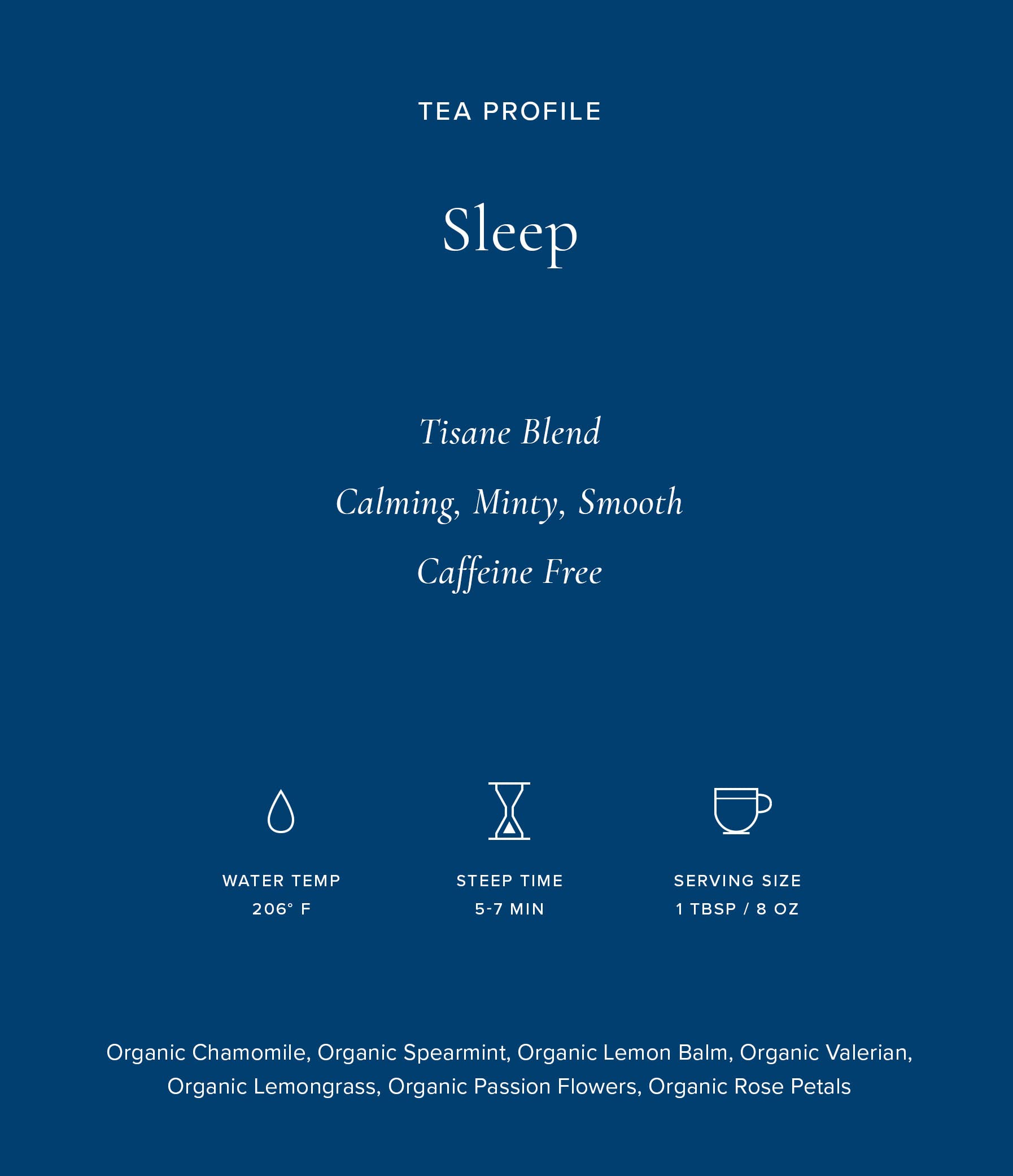 Art of Tea Sleep Tea infuser ready for custom blends.