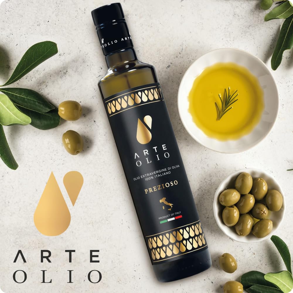 ArteOlio Prezioso Italian extra virgin oil pours smoothly for salads and pasta.