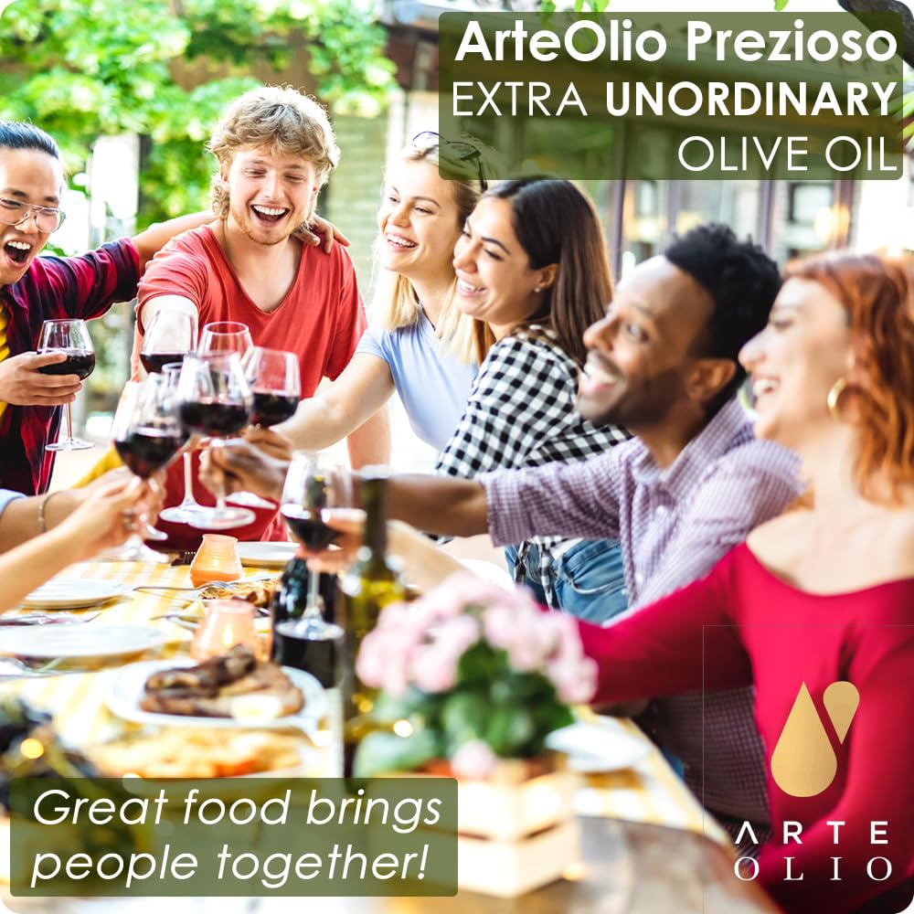 ArteOlio Prezioso premium packaging emphasizing sustainability and heritage.