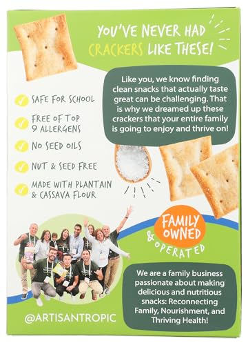 Artisan Tropic Reelie Crackers sea salt flavor enhances any cheese board.