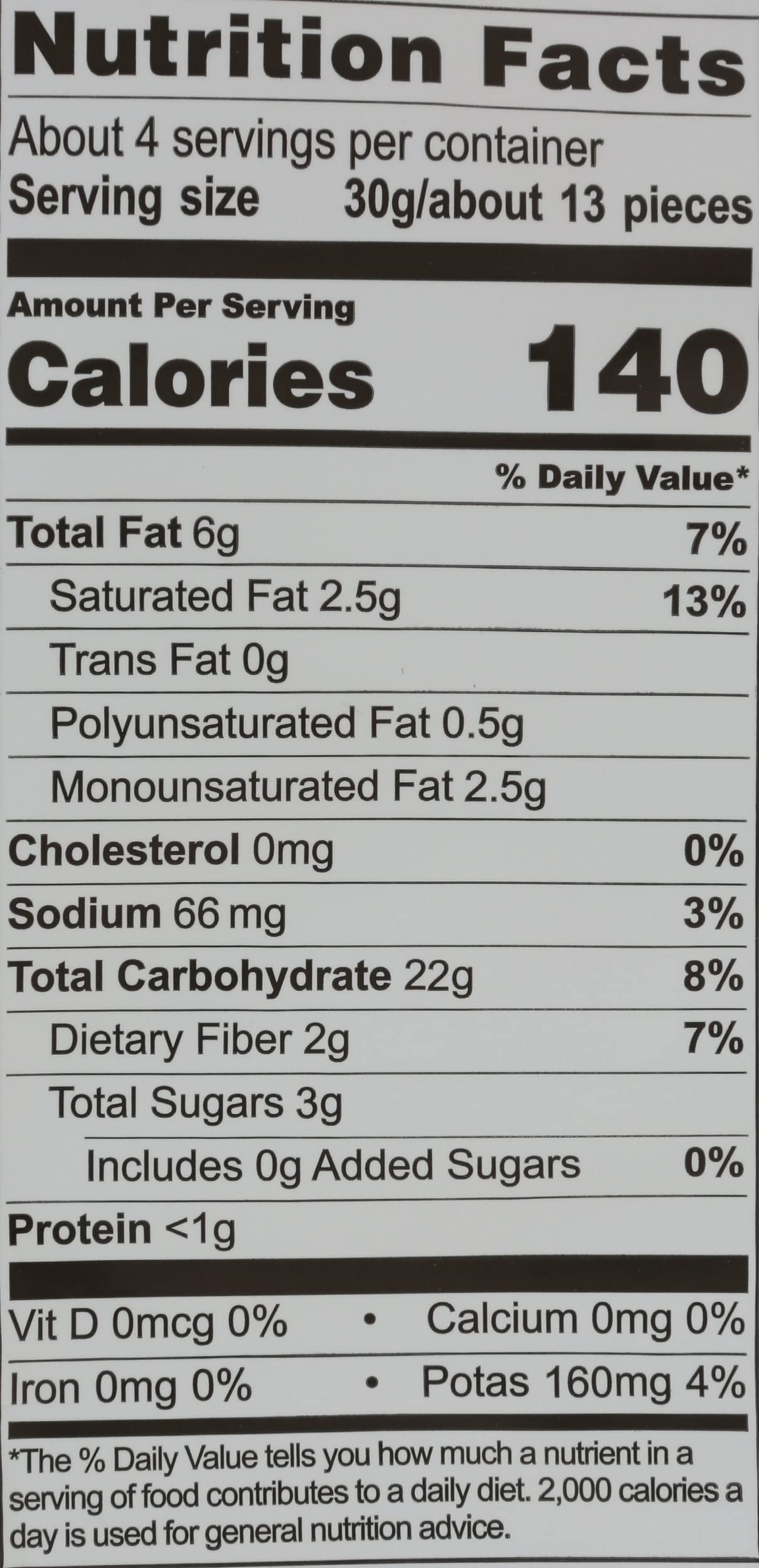 Artisan Tropic Sea Salt Plantain Chips ingredients highlight premium components