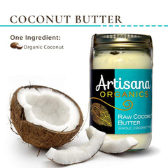 Small-batch production seal on Artisana coconut butter preserves nutrients