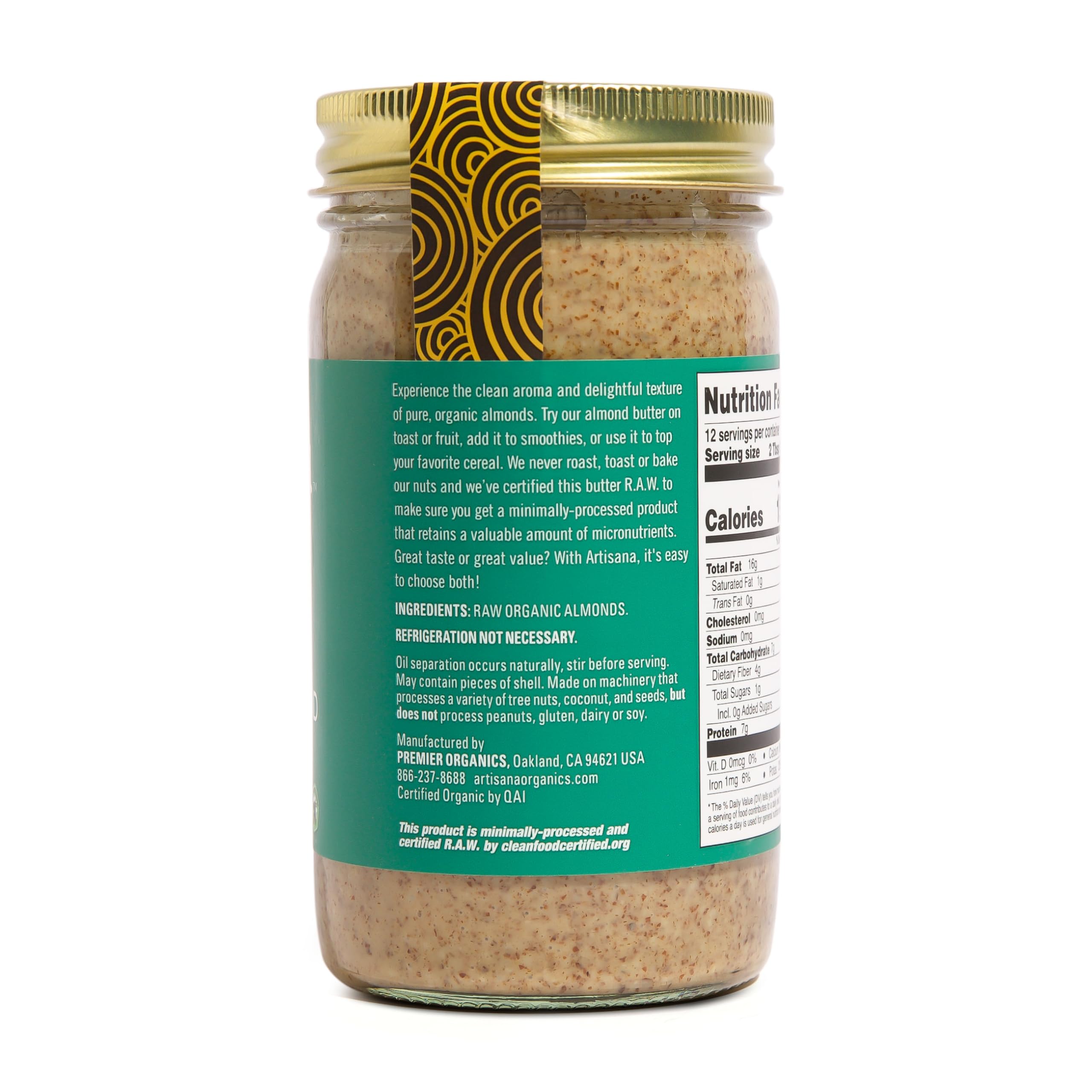Artisana Organics almond butter on toast for a quick snack