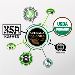 Artisana Raw Cashew Butter spread on apple slices for a dairy-free treat