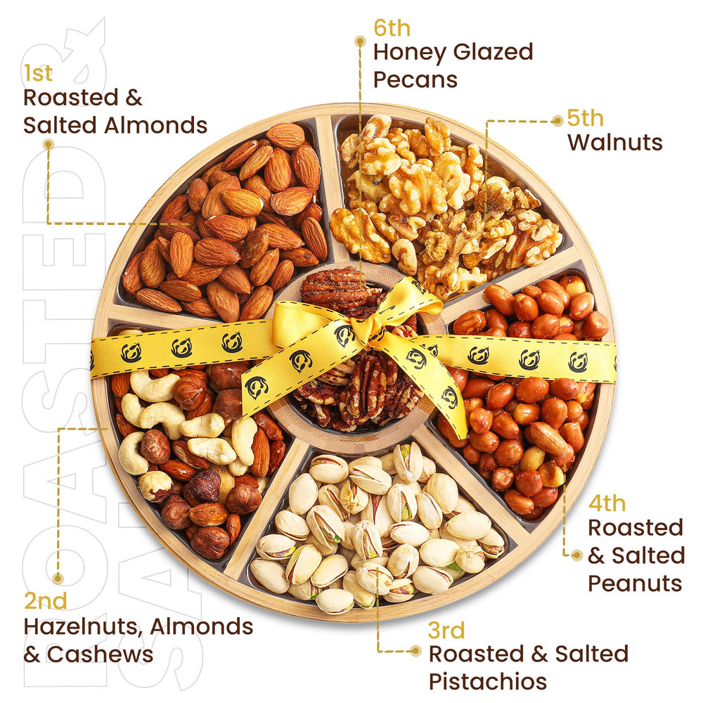 Cashews and pistachios create rich texture and bite.