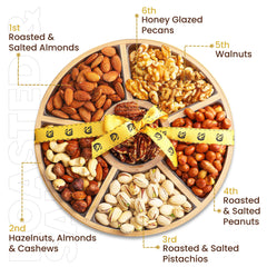 Cashews and pistachios create rich texture and bite.