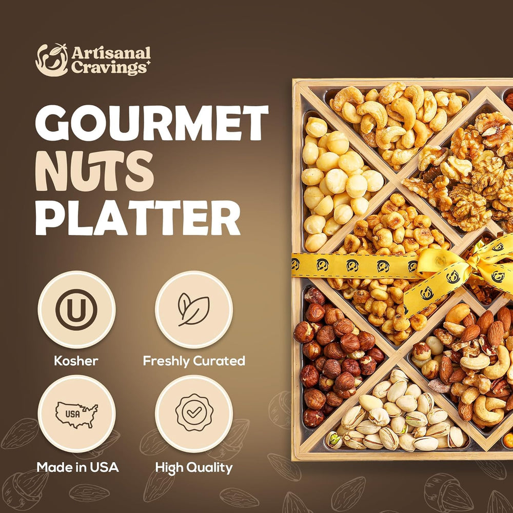 Artisanal Cravings honey glazed almonds on display, a flavorful Valentine's snack idea.