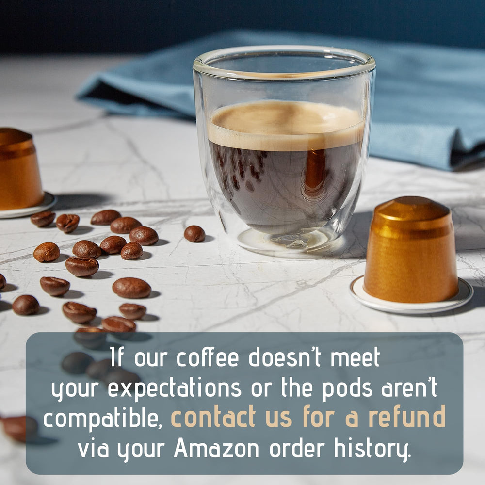 Artuzzi aluminum capsules preserve crema and aroma for a richer cup.