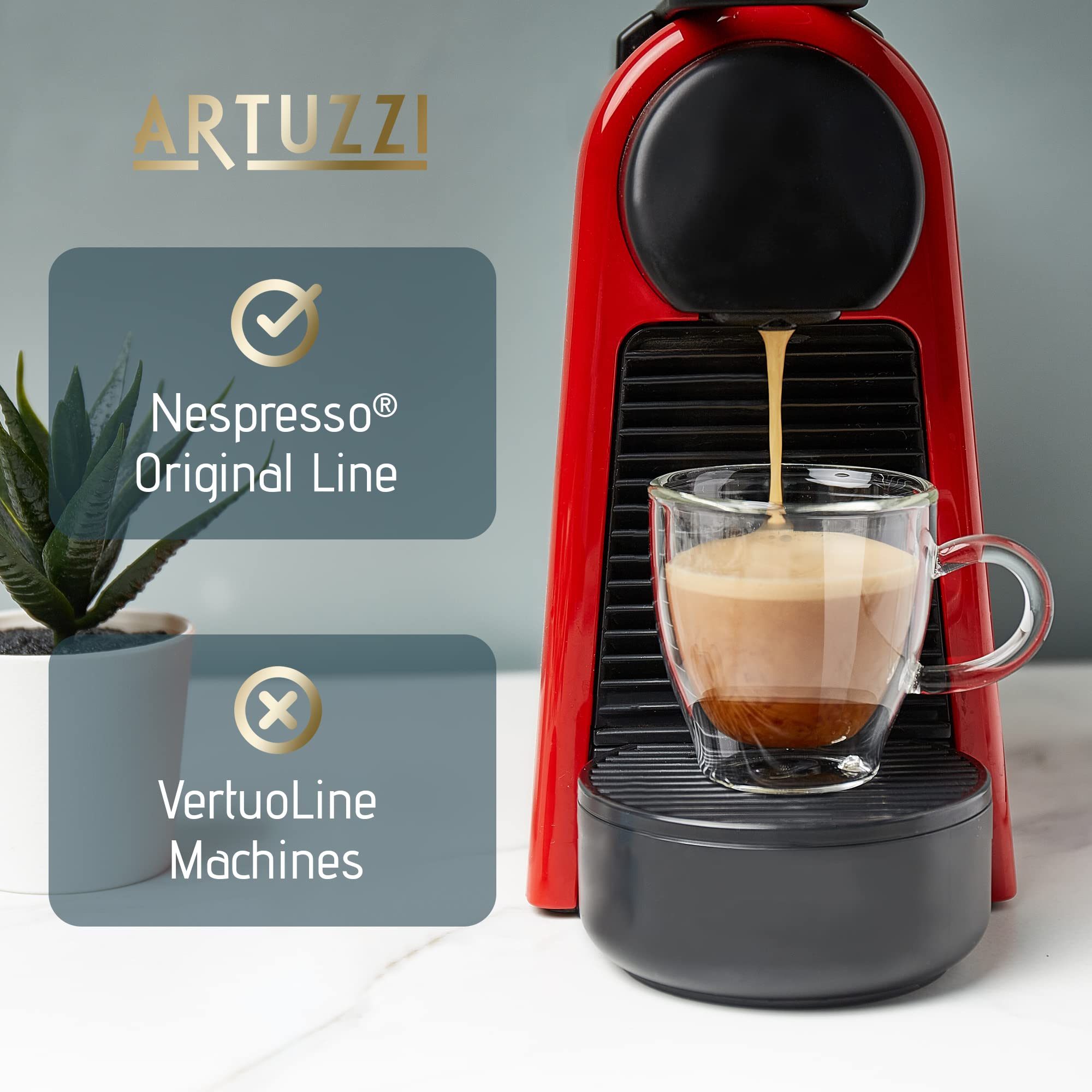 Artuzzi ristretto pods deliver intense crema for a bold espresso experience.