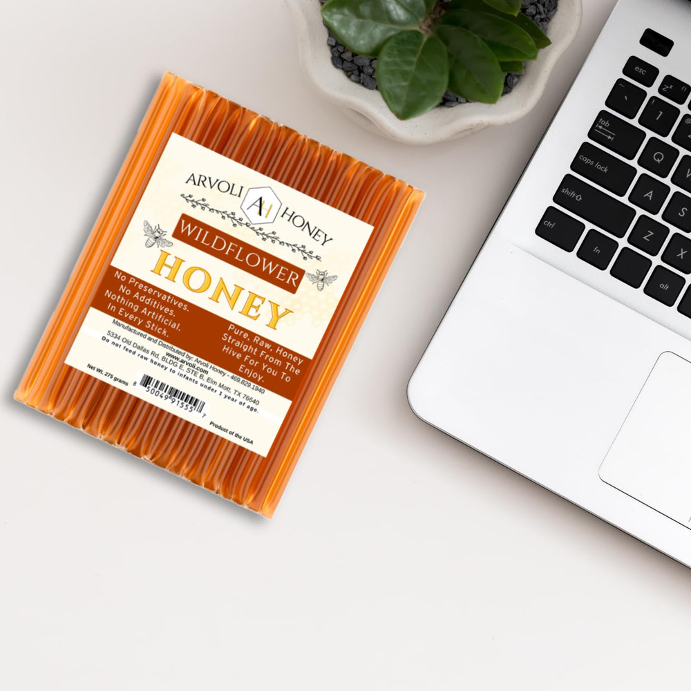 Arvoli Honey Sticks with coffee create a subtle, natural sweetness.