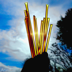Arvoli Honey Sticks on toast offer light drizzle over pastries.