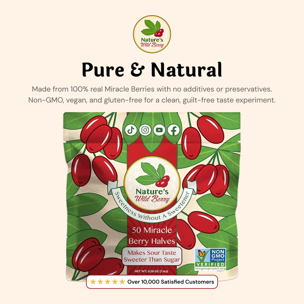Nature's Wild Berry badge from Shark Tank signals trusted flavor novelty