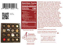 Asher's Chocolates milk chocolate cubes, ideal treat for celebrations.