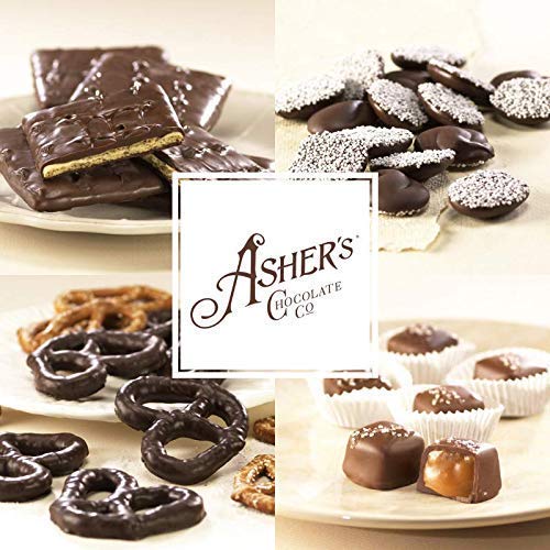 Asher's Chocolates display of pretzels ready for a quick snack break.