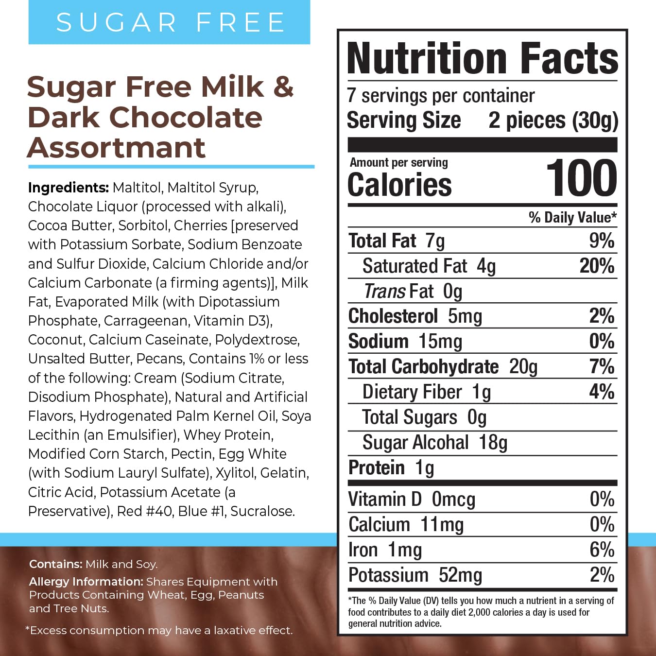 Asher's Sugar Free Milk Chocolates variety close-up, smooth, creamy indulgence.
