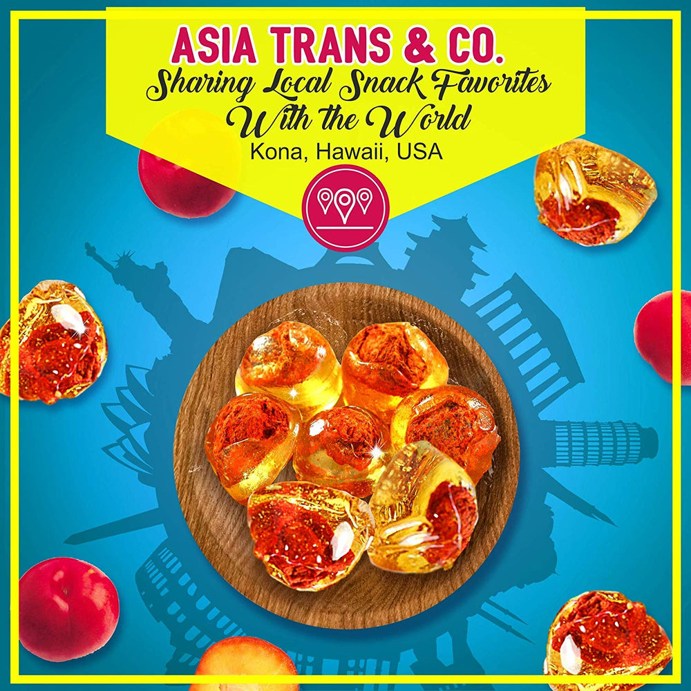 Asia Trans Golden Plum Crack Seed Drops on-the-go snack option for sweet-salty cravings.