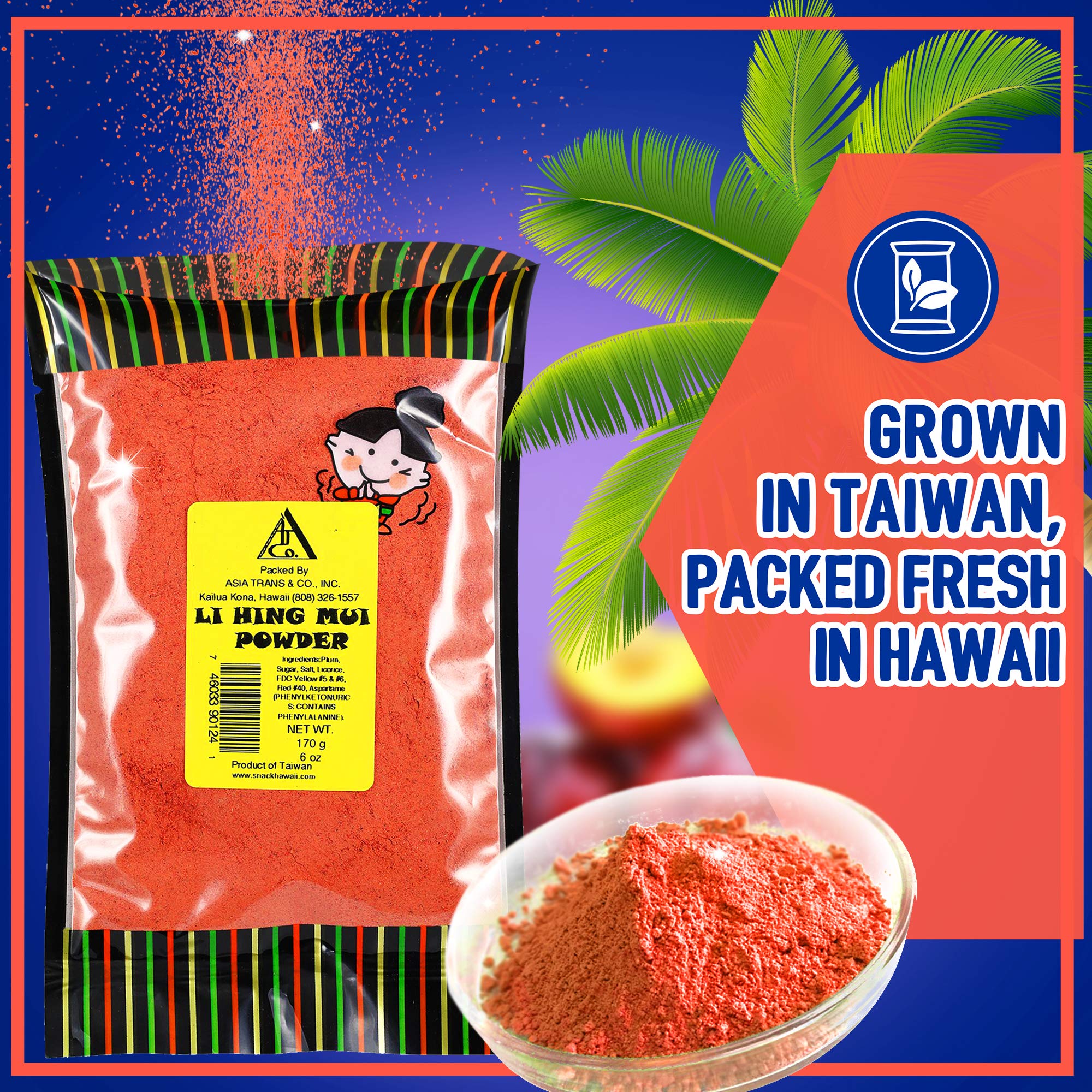 Asia Trans Li Hing Mui powder rim on margarita for a playful twist