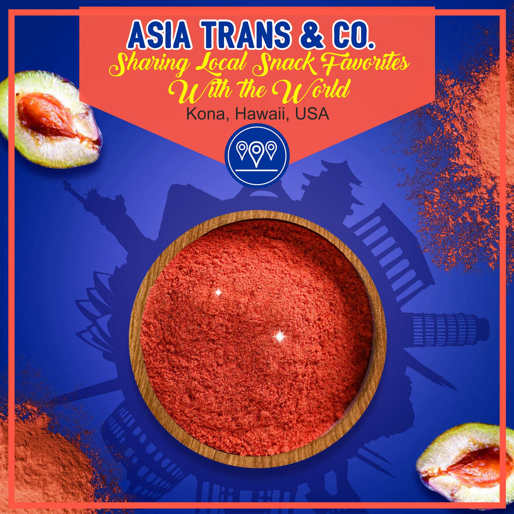 Asia Trans Li Hing Mui powder on shaved ice enhances dessert