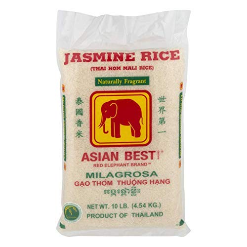 Asian Best Jasmine Rice bag showing fragrant long grains ideal for authentic Asian meals