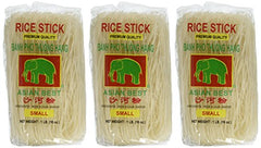 Asian Best rice stick noodles in bowls, perfect for Thai and Vietnamese dishes.