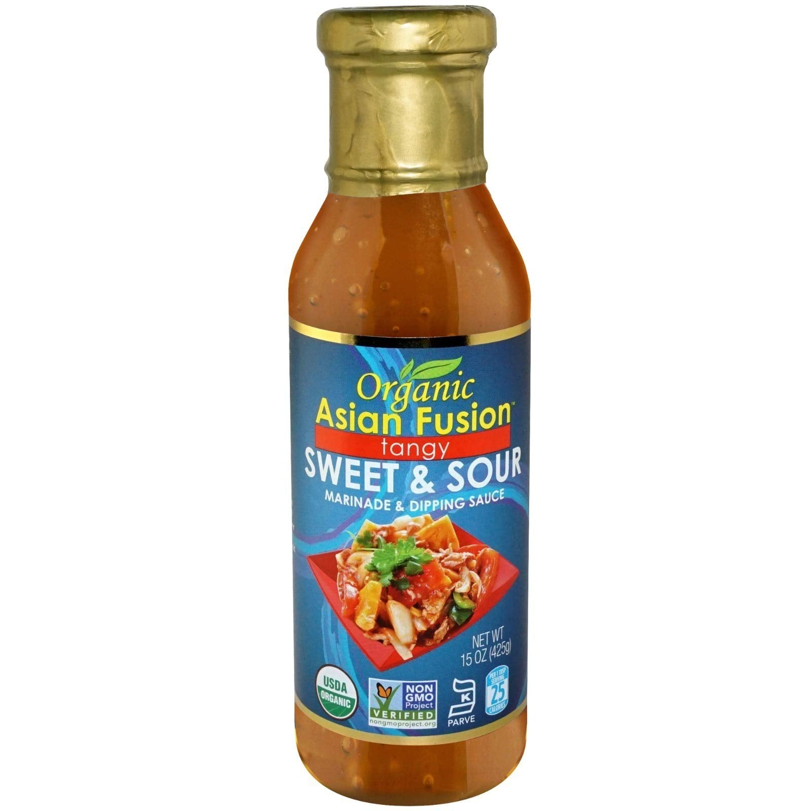 Asian Fusion Sweet & Sour Sauce bottle ready for marinades and stir-fries.