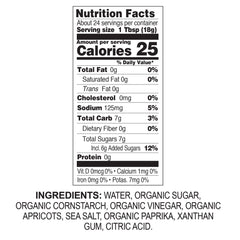 Label of Asian Fusion Sweet & Sour Sauce highlighting organic certified and gluten-free features.