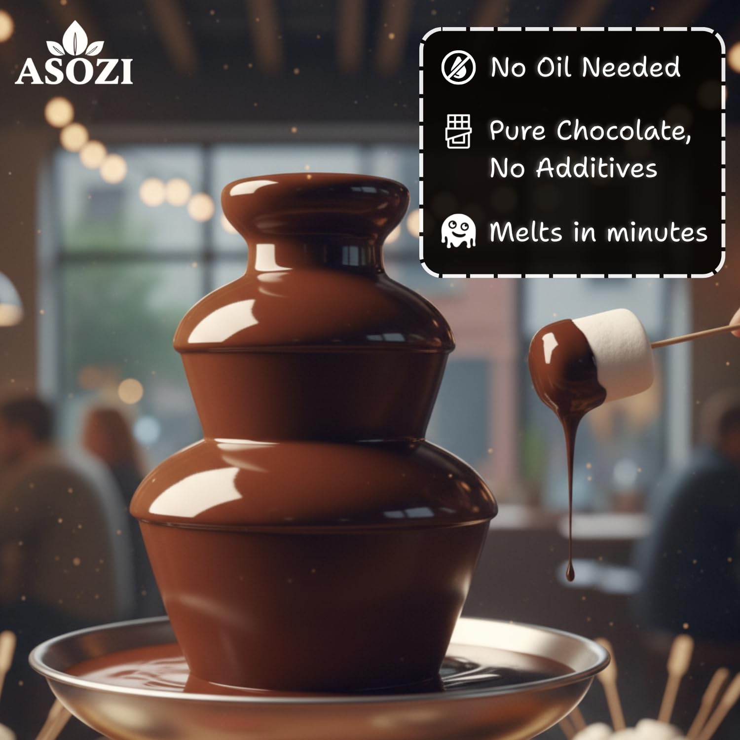 ASOZI bulk-dark-melts melt easily for quick dessert projects.