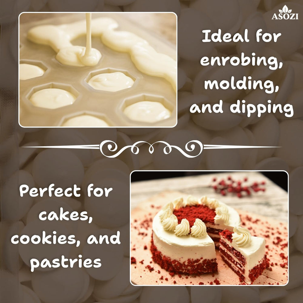 ASOZI chocolate wafers used to decorate cake pops and confections