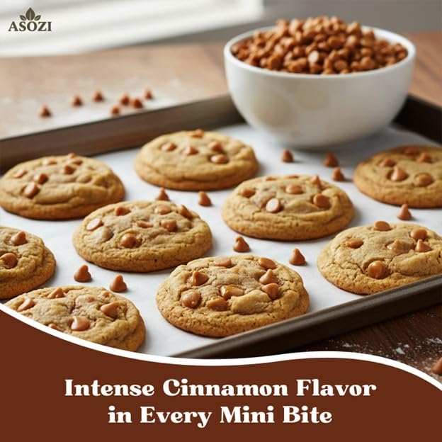 ASOZI cinnamon chips in cookie dough: add subtle warmth to holiday cookies.