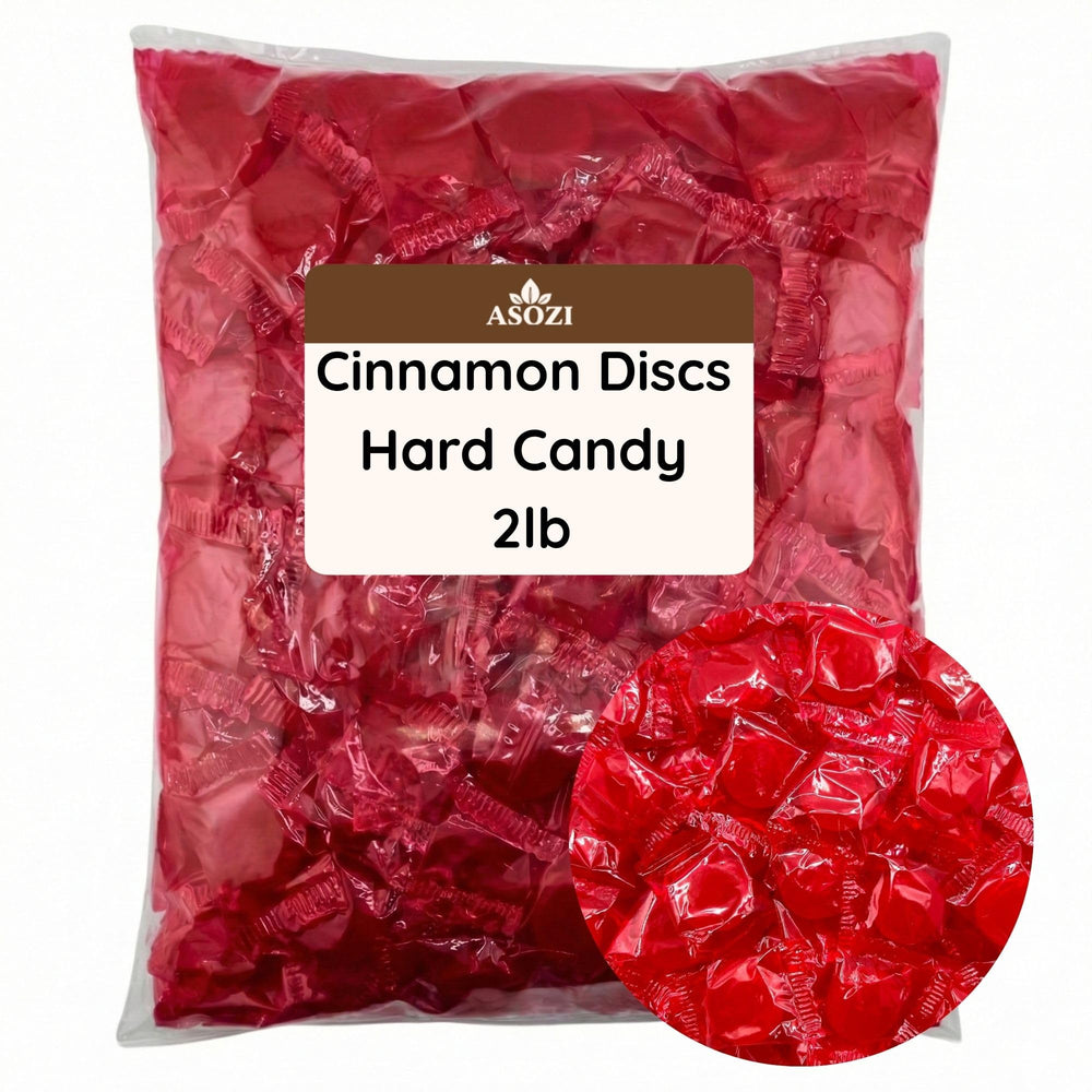 ASOZI Cinnamon Discs 2lb bag, ideal for bulk gifting and candy bowls.