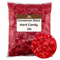 ASOZI Cinnamon Discs 2lb bag, ideal for bulk gifting and candy bowls.