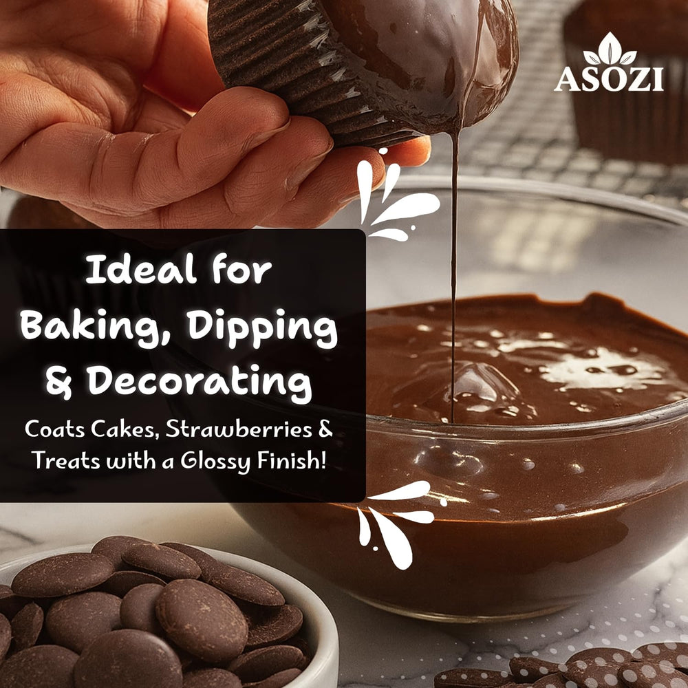 ASOZI wafers ready for dipping strawberries and confections