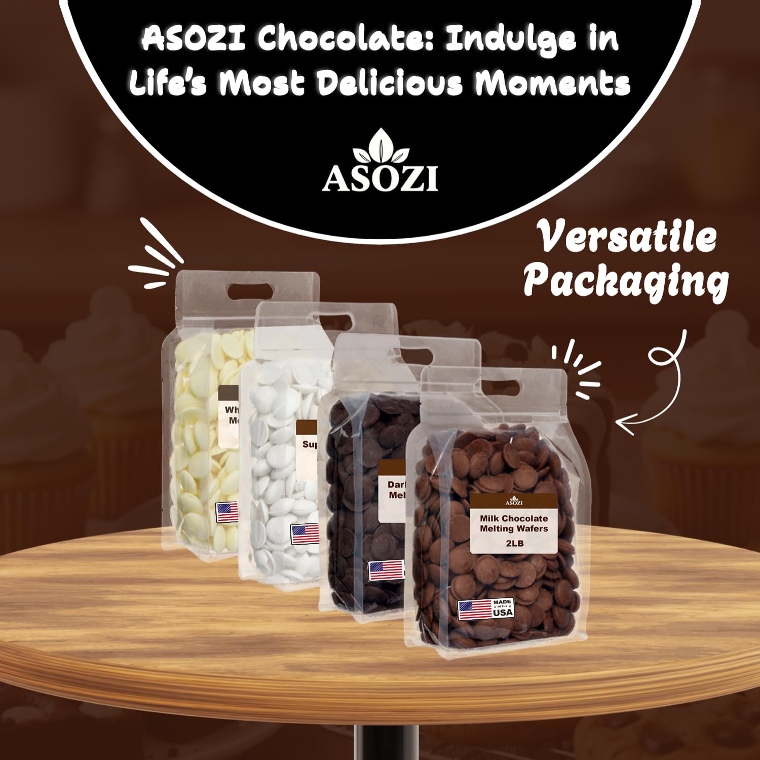 ASOZI chocolate wafers inspired by Dubai bar creations